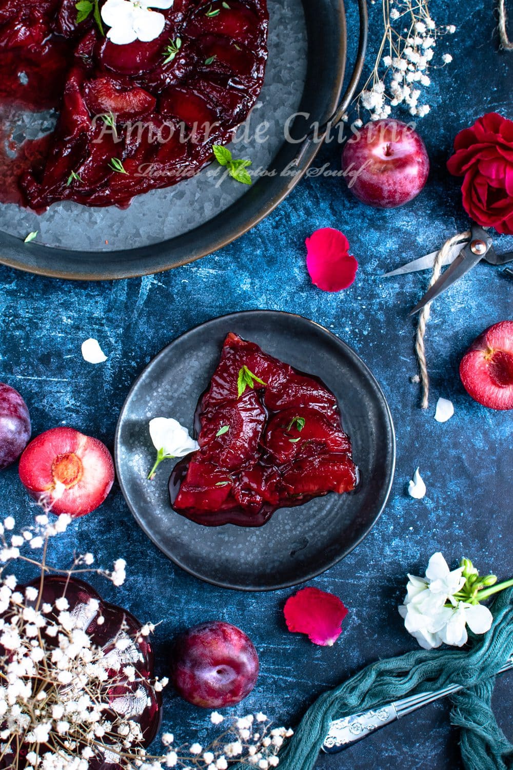 Tarte Tatin Aux Prunes Et Thym Dessert Facile Amour De Cuisine