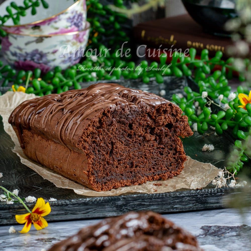 Cake au chocolat et courgette moelleux