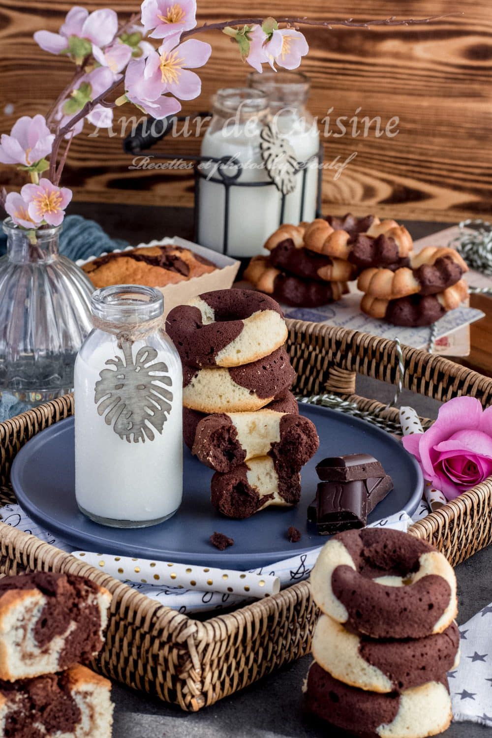 Marbrés façon donuts St Michel