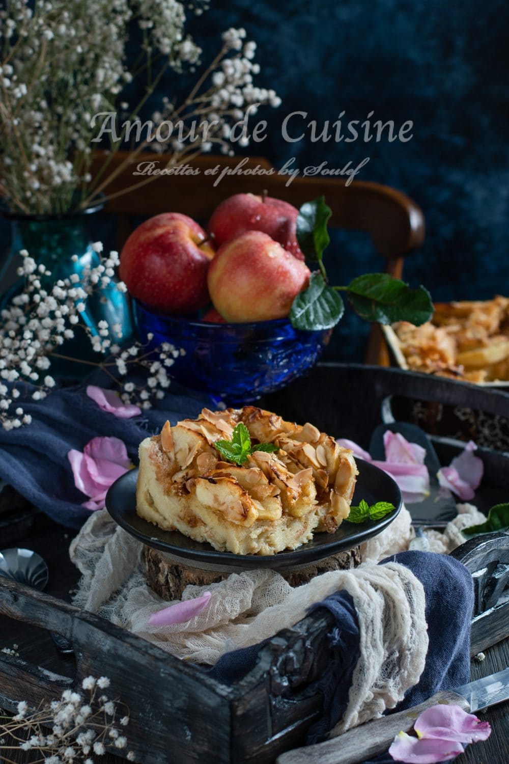 brioche perdue aux pommes au four