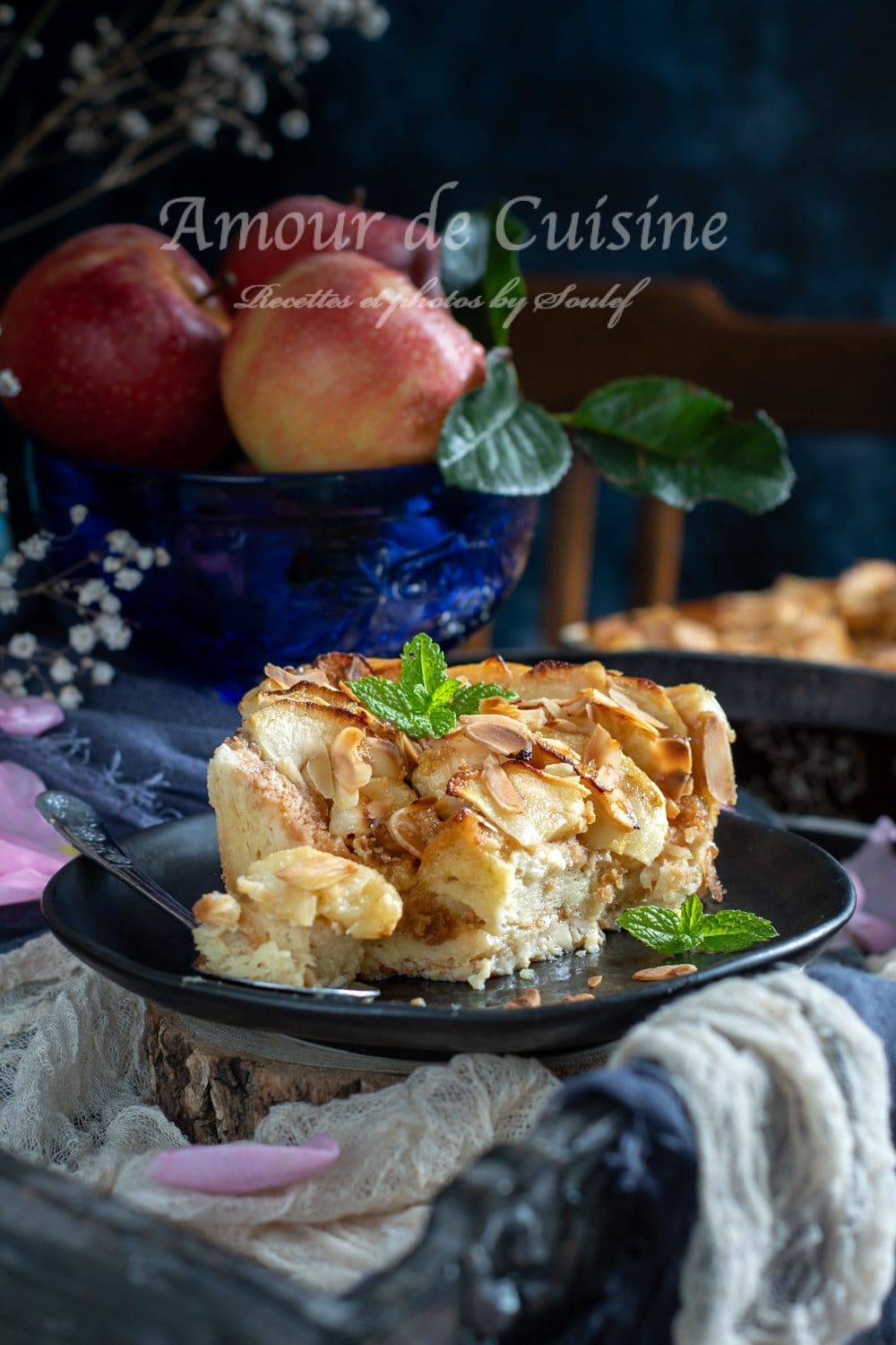 brioche perdue aux pommes au four