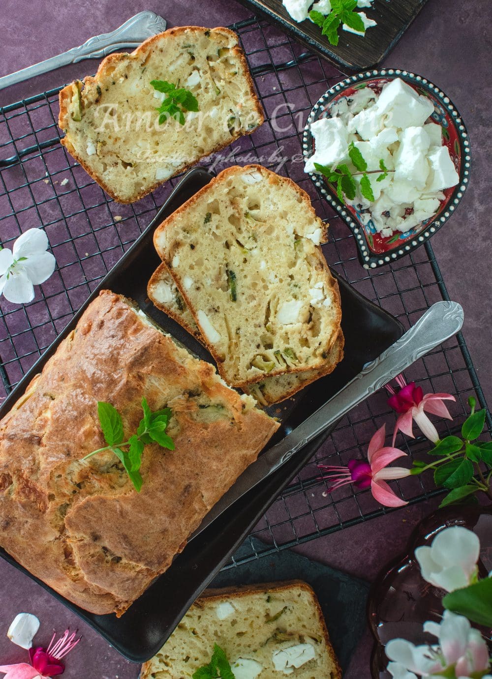 Cake salé aux courgettes et féta