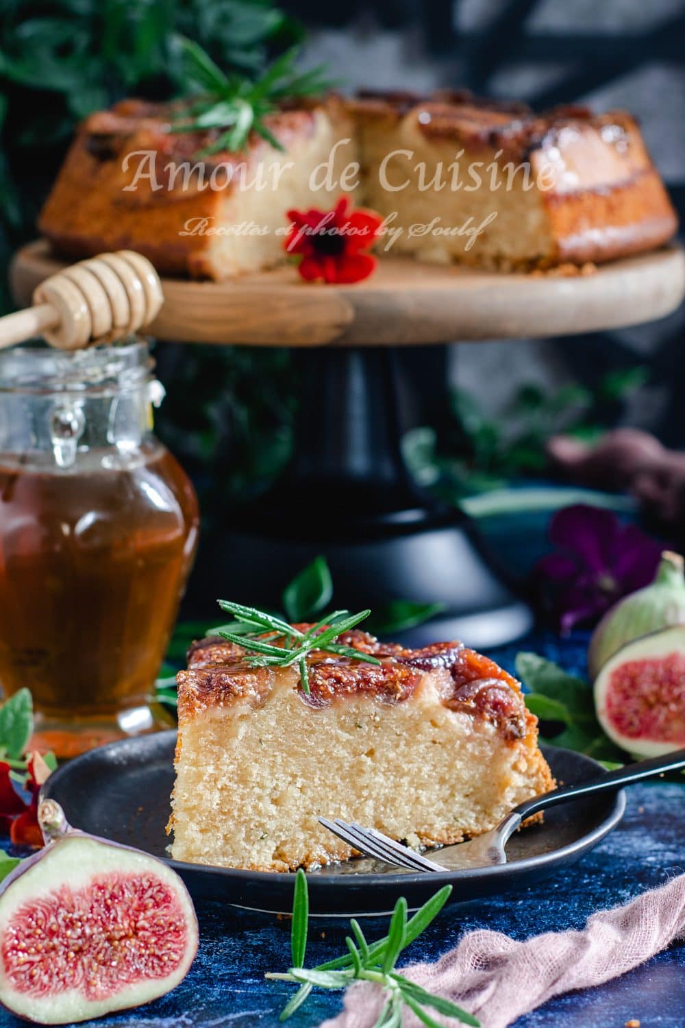 Gateau renversé aux figues