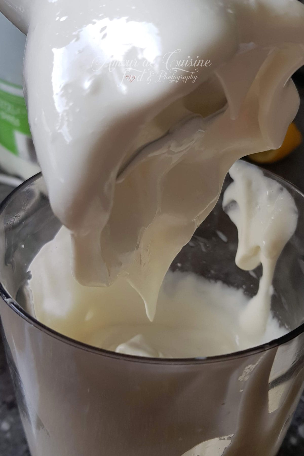 préparation de la mayonnaise sans oeuf