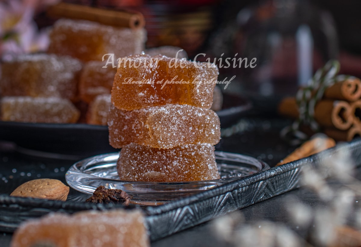 Pate de fruits aux pommes sans pectine