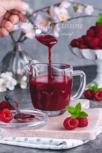 coulis de framboises facile
