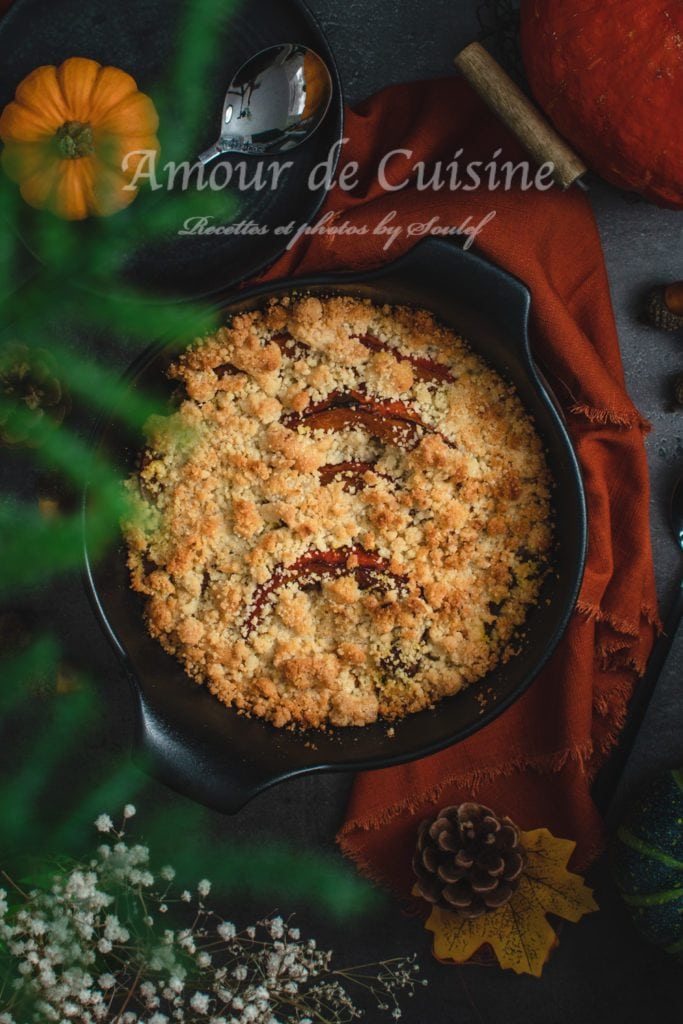 crumble de potimarron au parmesan