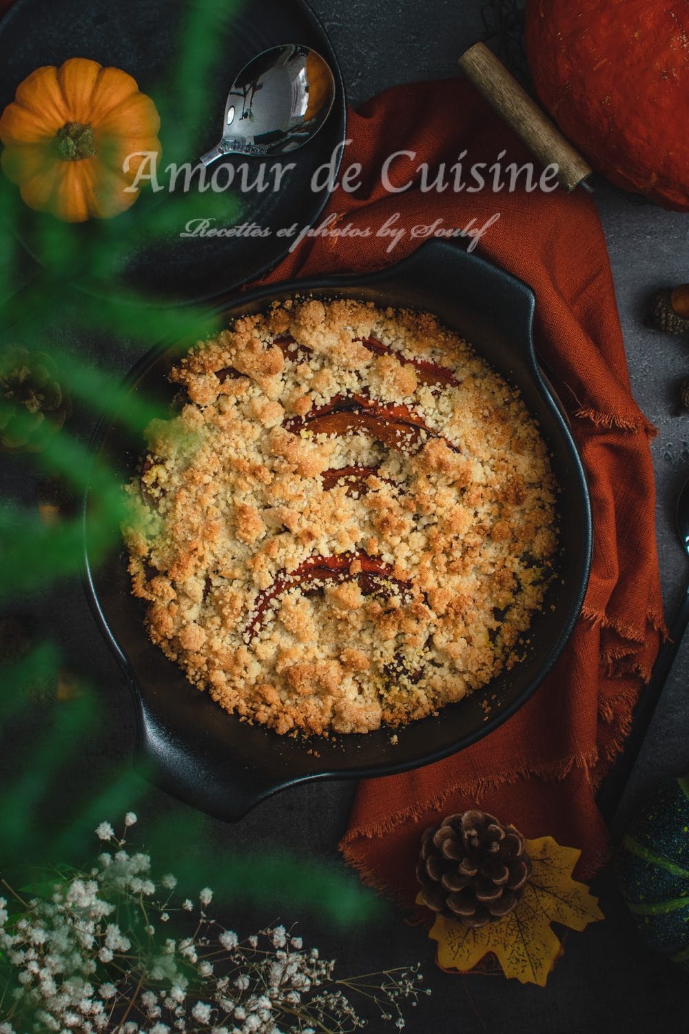 crumble de potimarron au parmesan