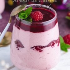 mousse aux framboises sans œufs