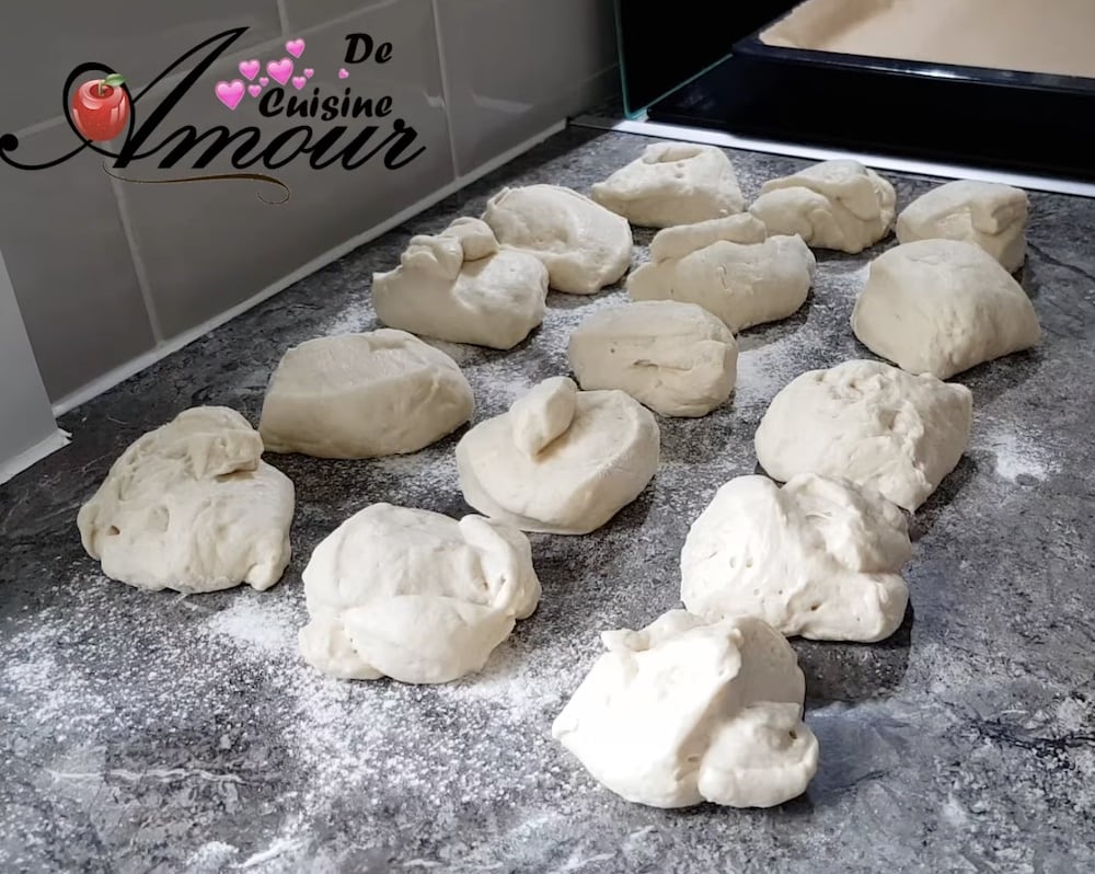 preparation des boules de buns