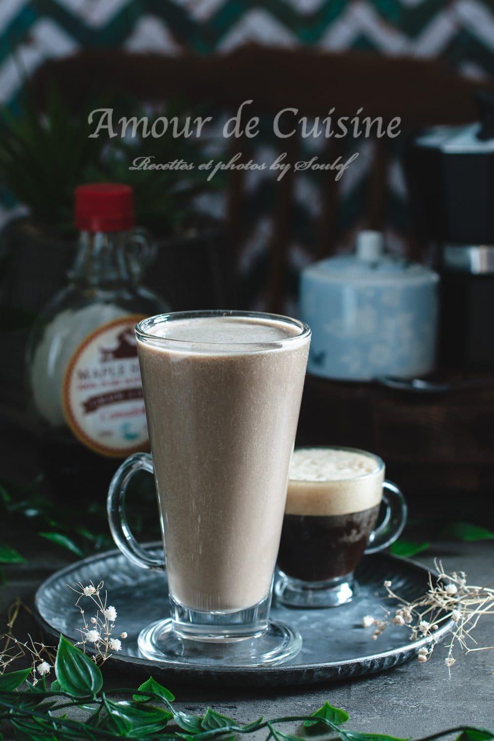 smoothie au café et sirop d'érable