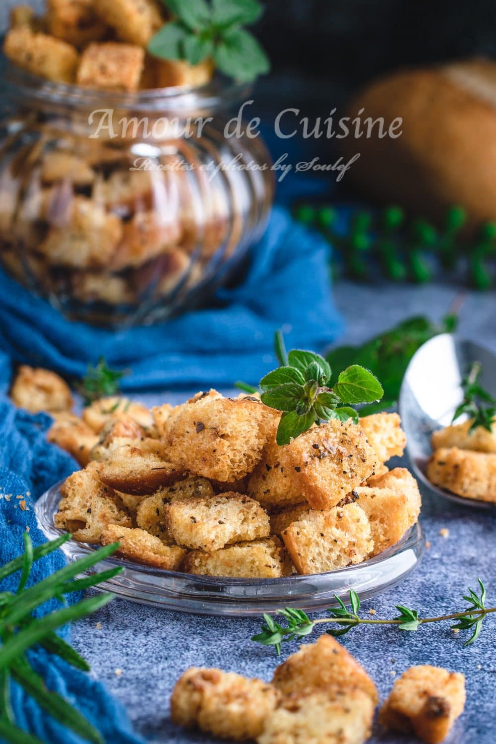 Croutons à l'ail et herbes de Provence