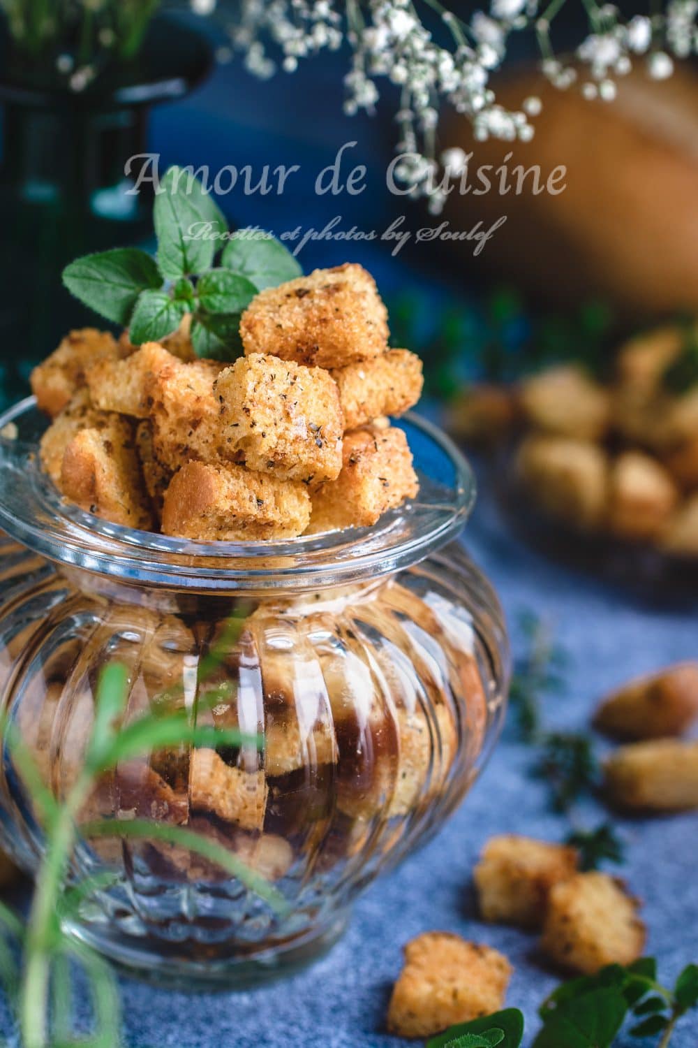 Croutons à l’ail et herbes de Provence