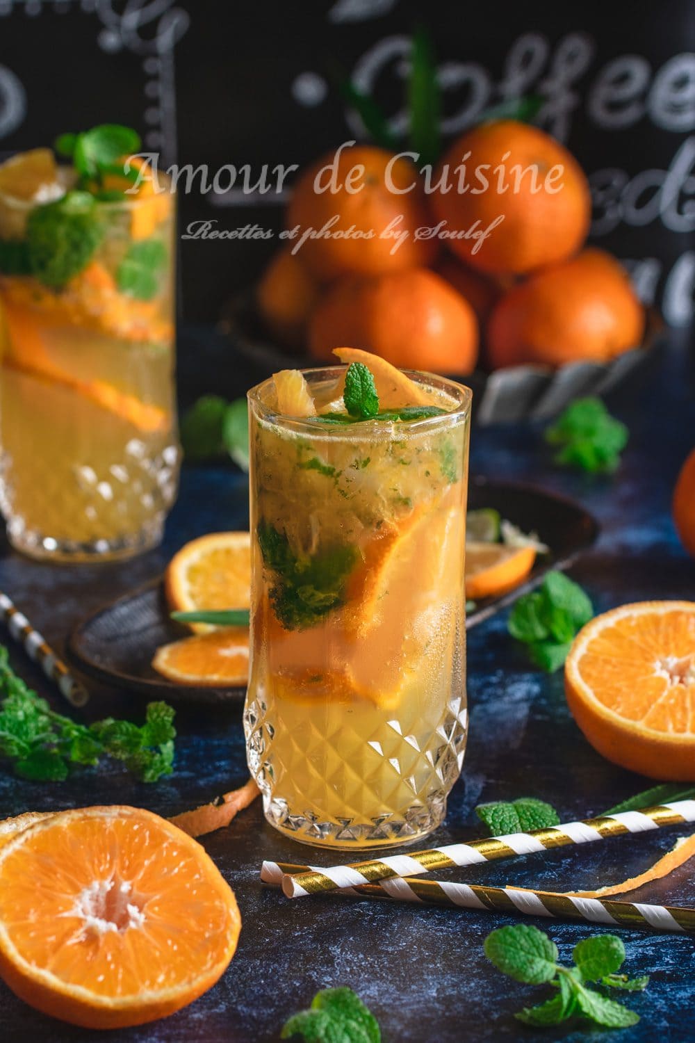 Mocktail Mojito aux clémentines sans alcool