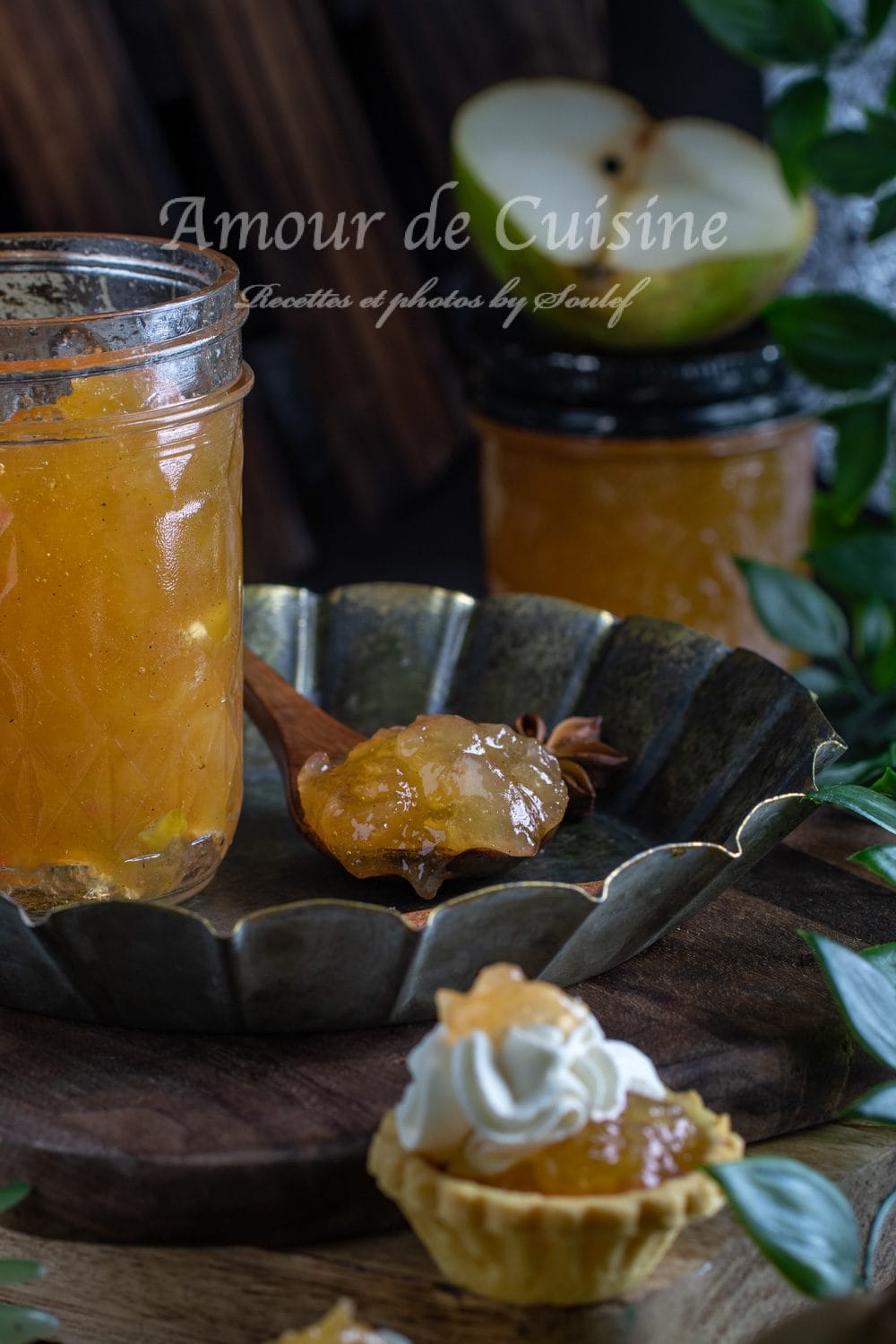 Confiture de poires au gingembre et épices