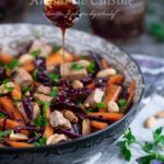 Salade de chou rouge à la thaï sauce de piment doux
