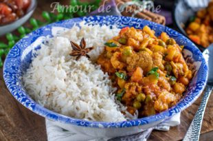 Curry de chou fleur au lait de coco