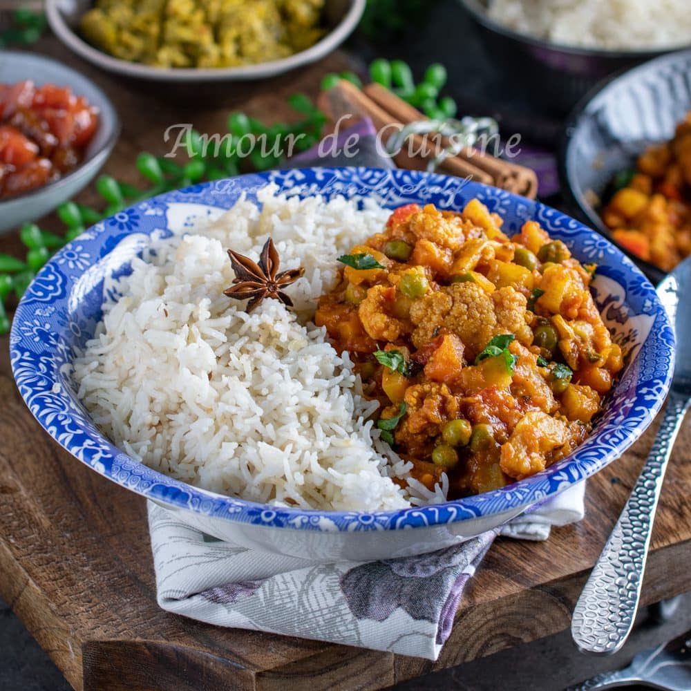 Curry de chou fleur au lait de coco