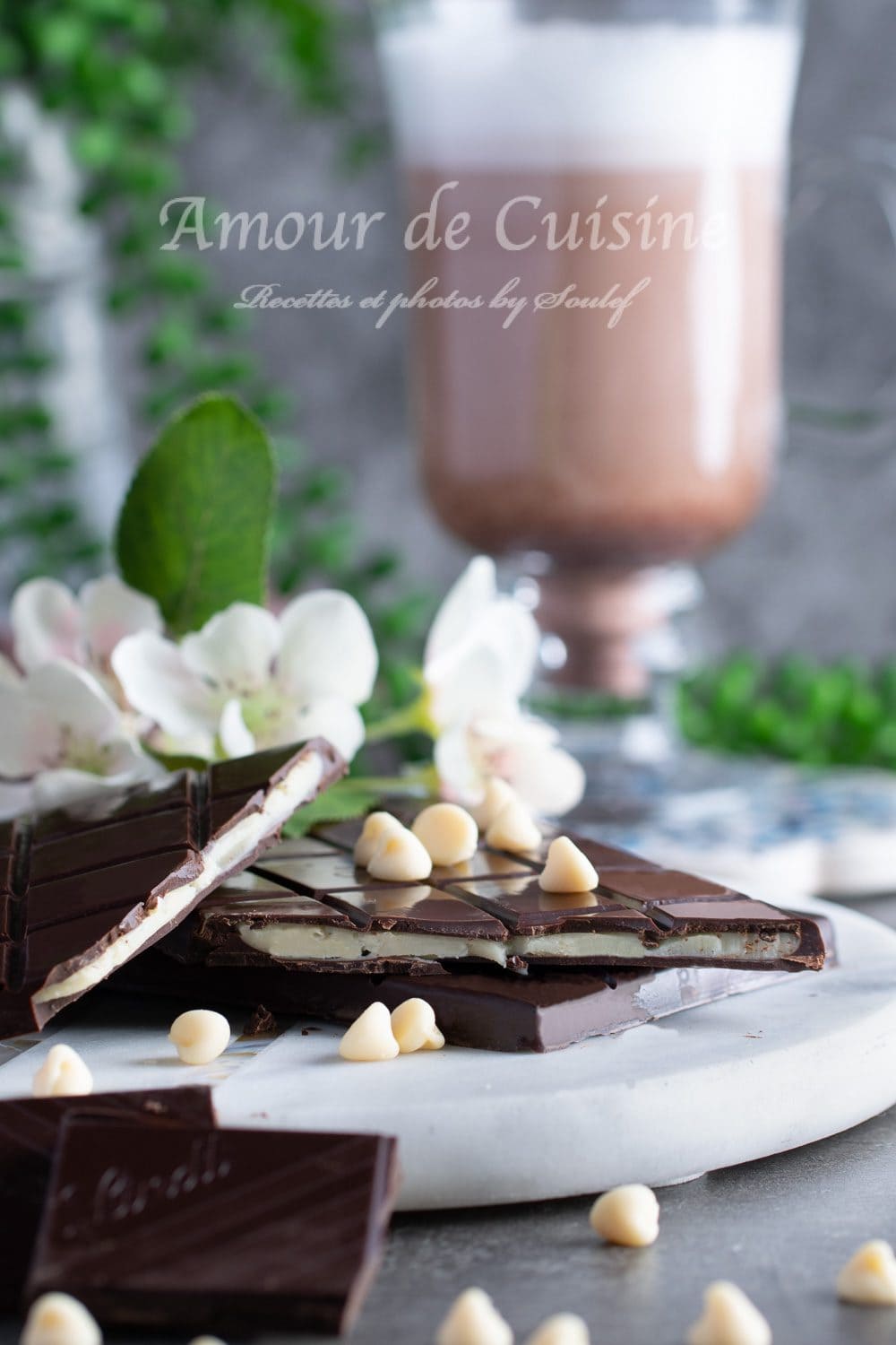 Barre de chocolat à la ganache au chocolat blanc