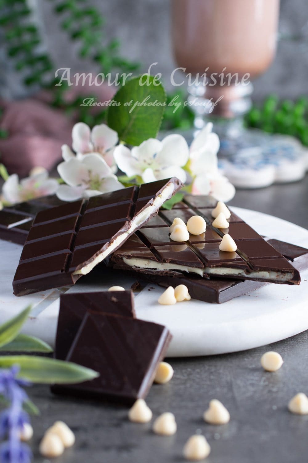 Barre de chocolat à la ganache au chocolat blanc