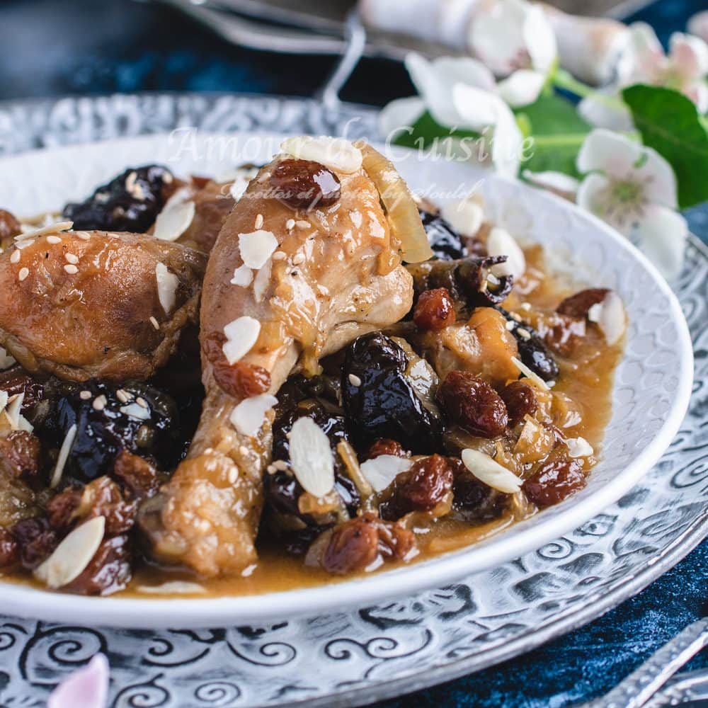 Tajine de poulet aux pruneaux