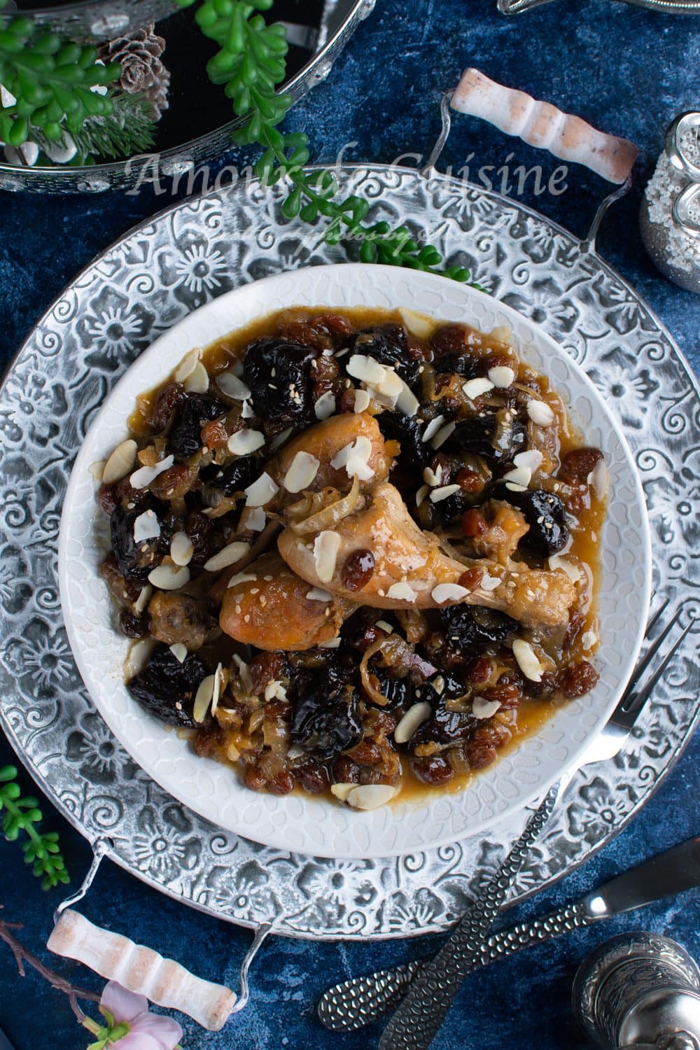 Tajine de poulet aux pruneaux