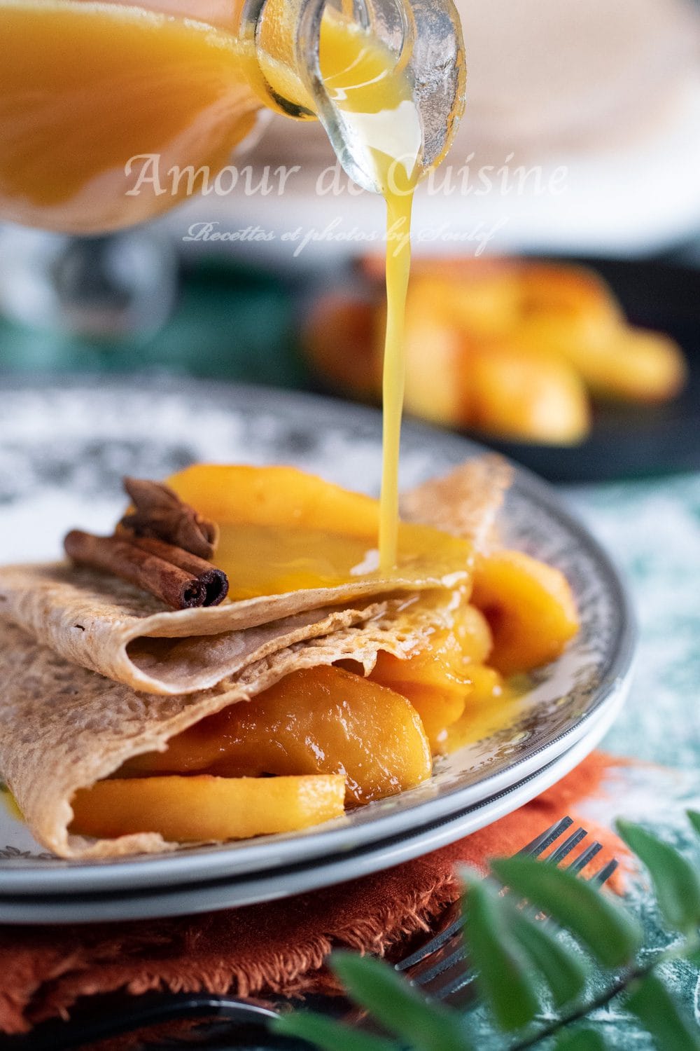 galette de sarrasin aux pommes caramélisées