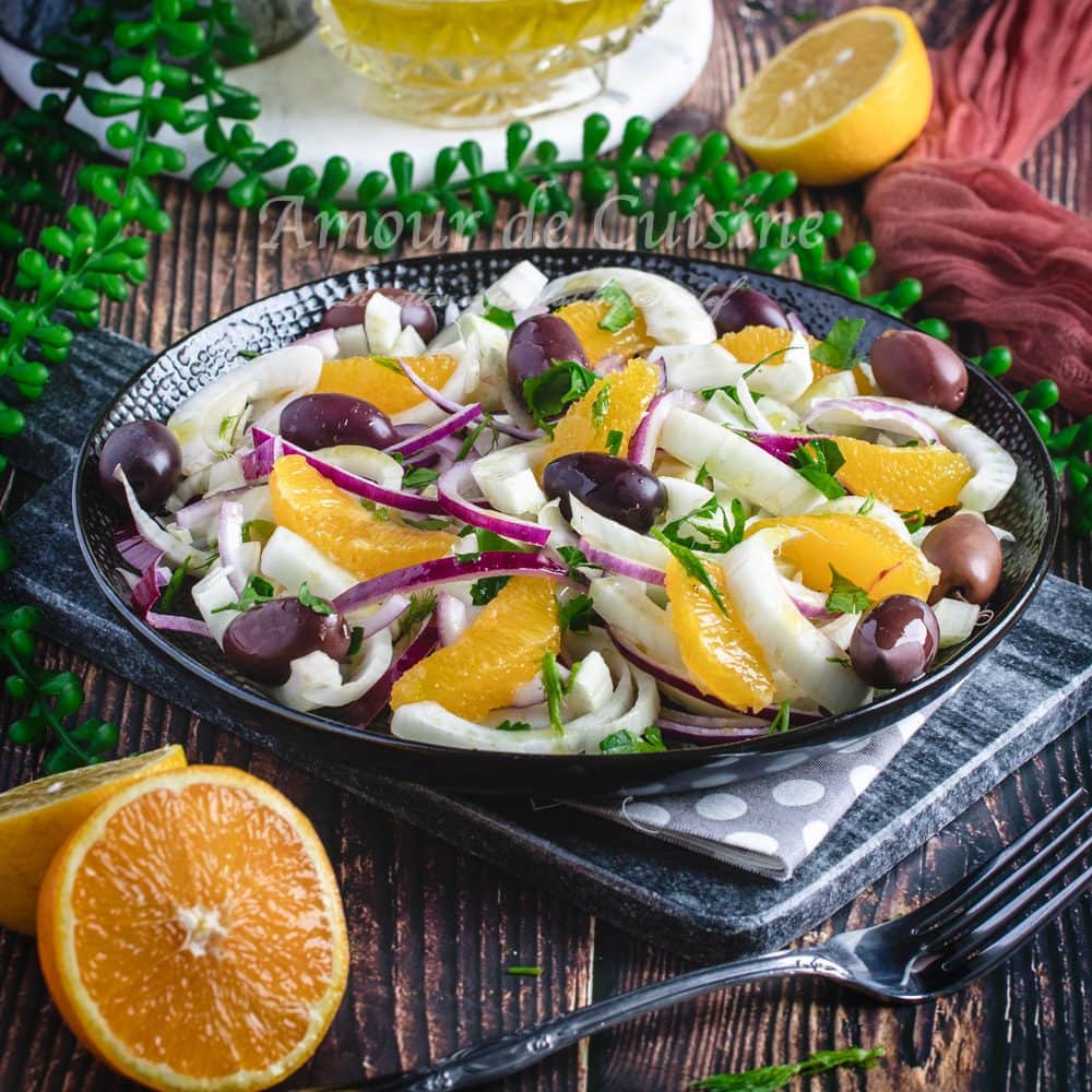 Salade sicilienne fenouil et orange