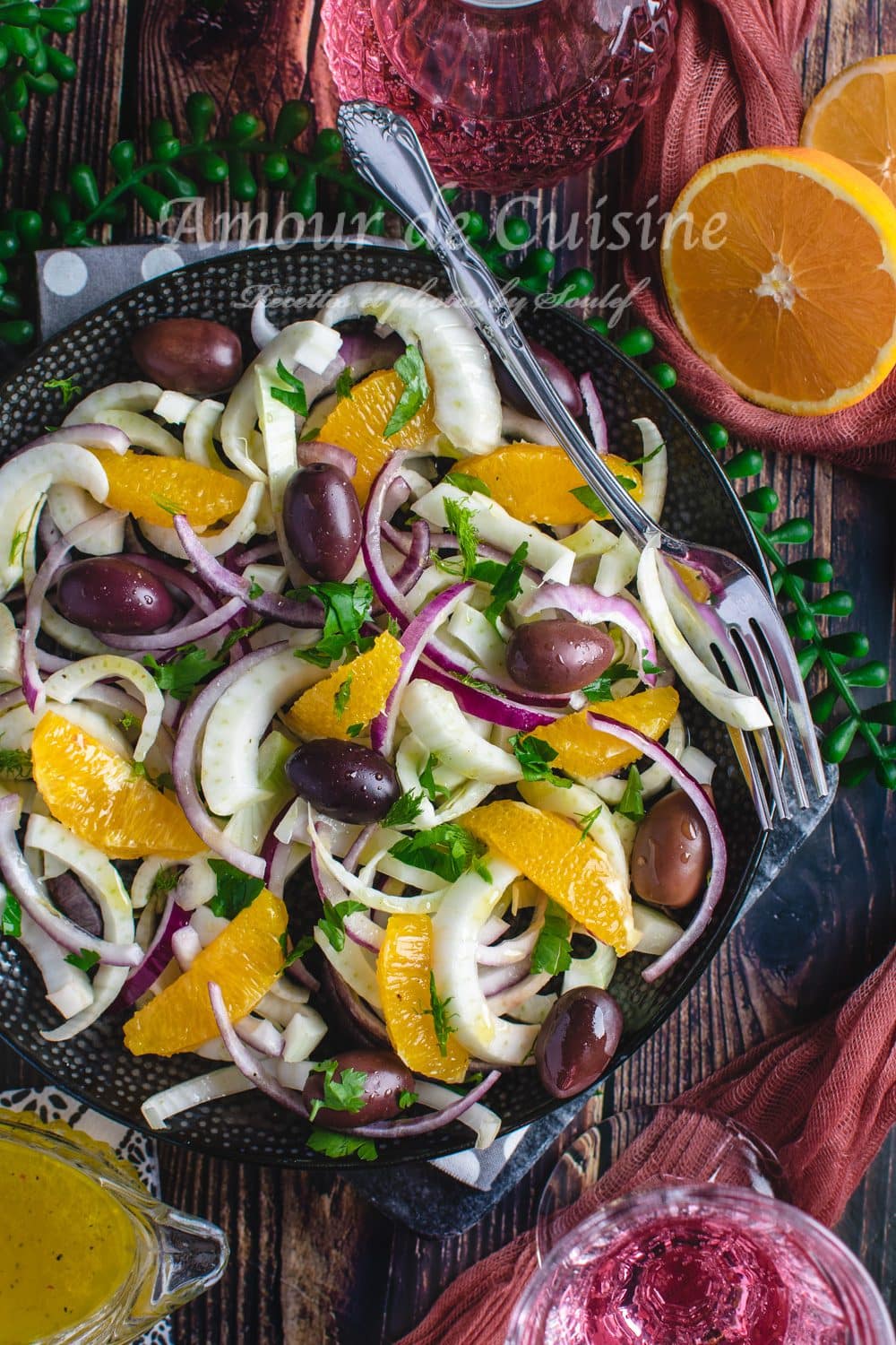 recette de la salade sicilienne au fenouil et aux oranges