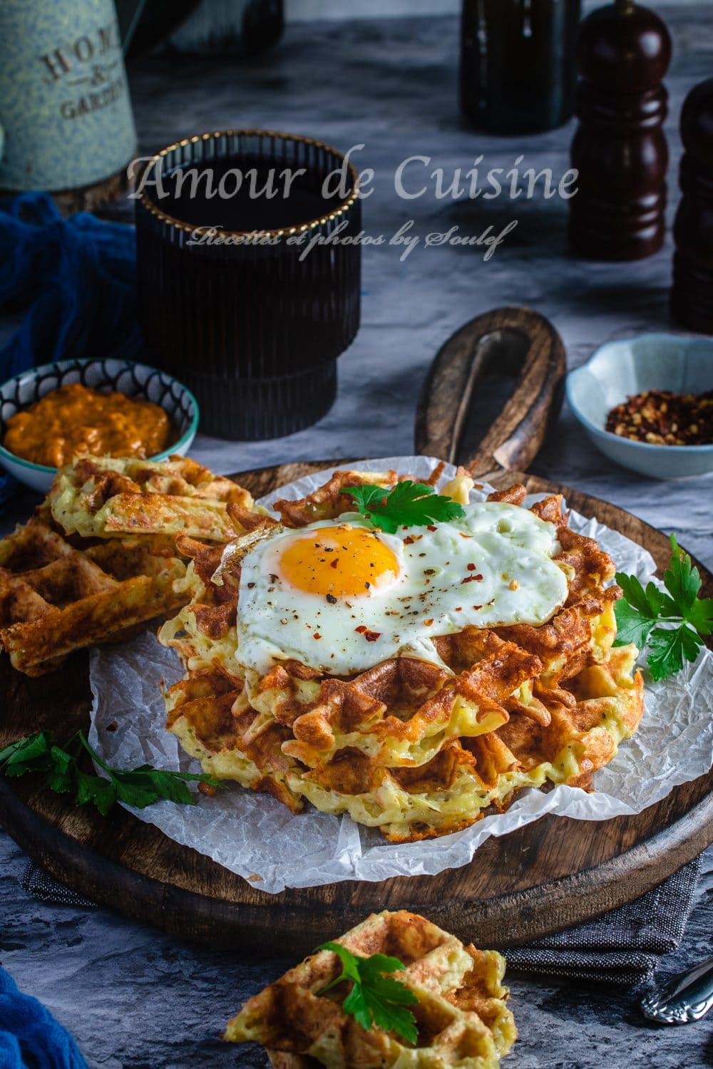 Les gaufres hash browns salées faciles