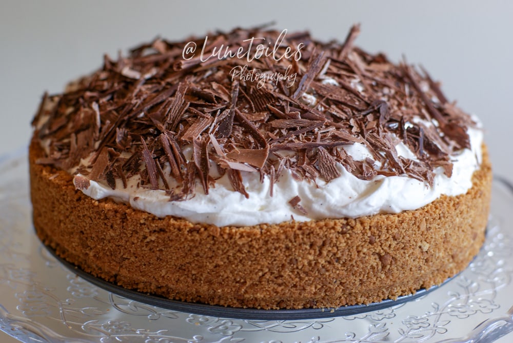 Tarte à la banane et caramel sans cuisson