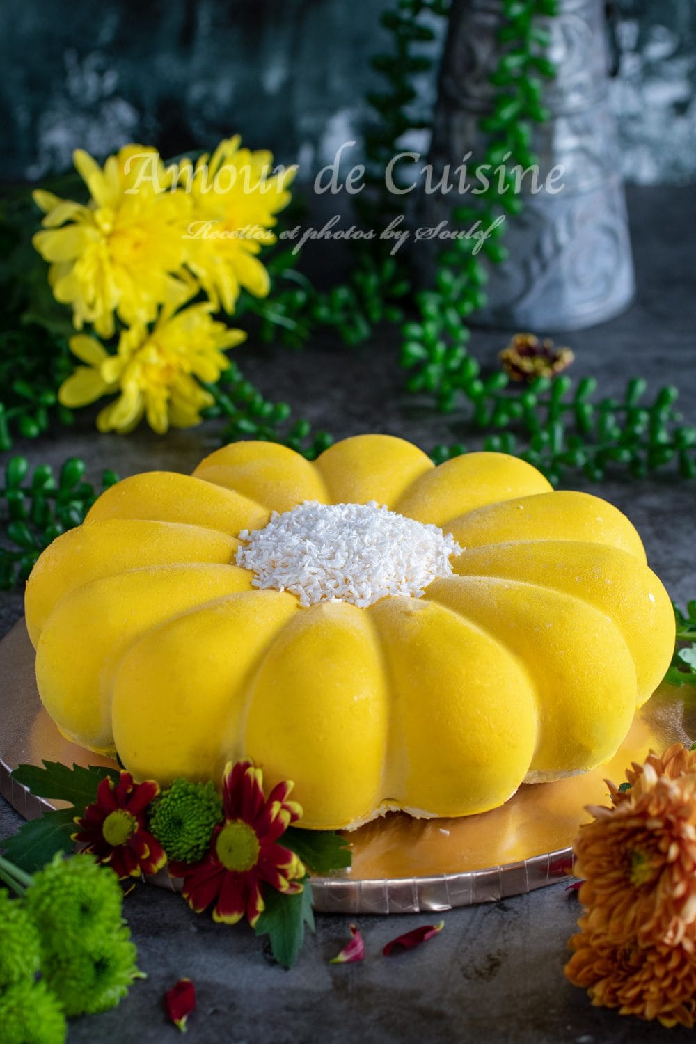 Entremets exotique mangue passion coco