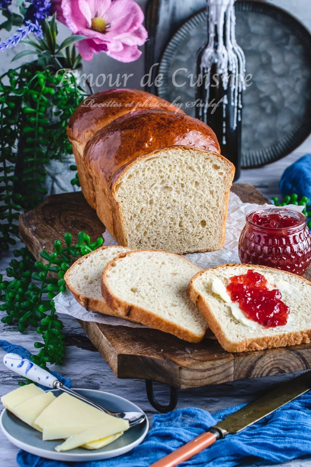 Recette de pain de mie moelleux fait maison aéré 