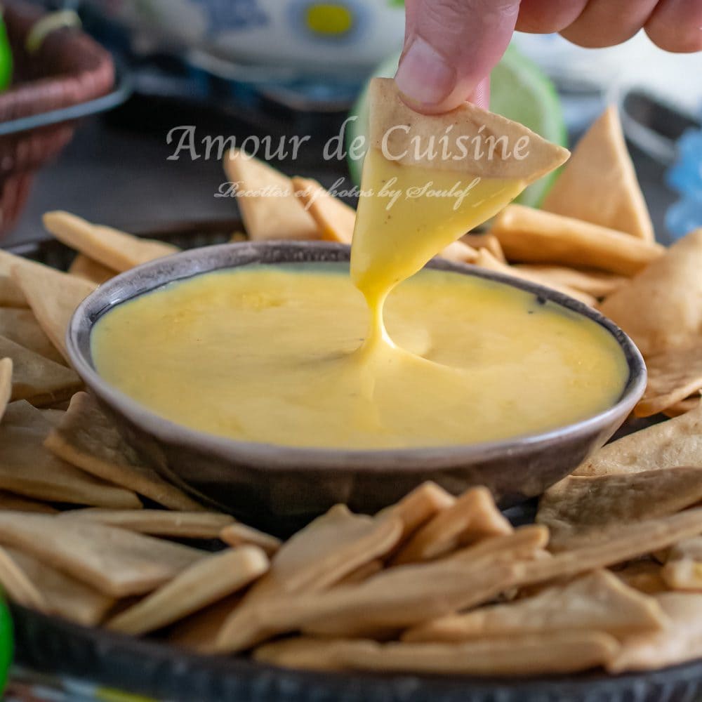 Sauce cheddar facile pour tacos