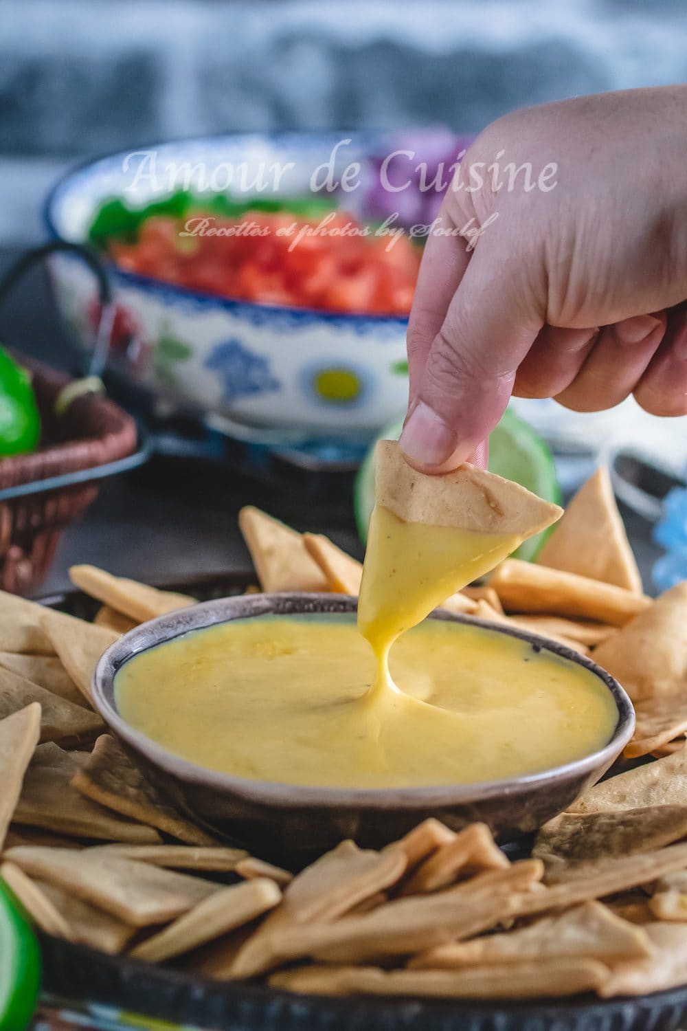 Sauce cheddar facile pour tacos