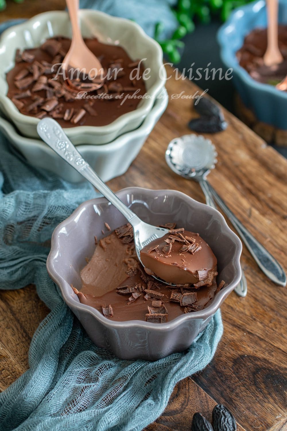 Crème au chocolat à la fève tonka