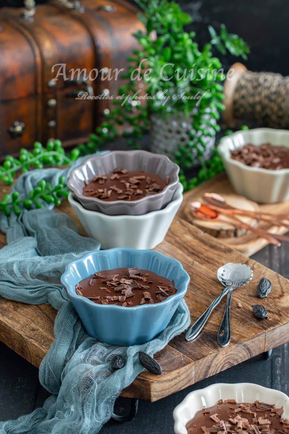 Crème au chocolat à la fève tonka