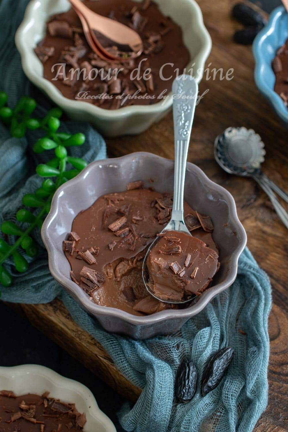 Crème au chocolat à la fève tonka