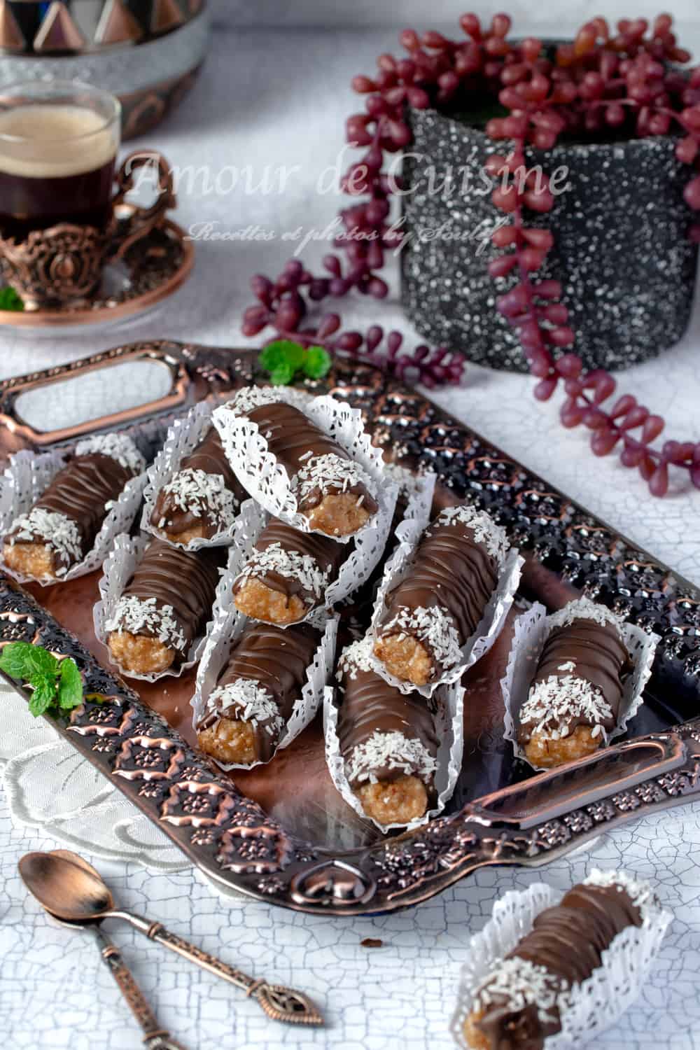 gateau sans cuisson doigts au chocolat