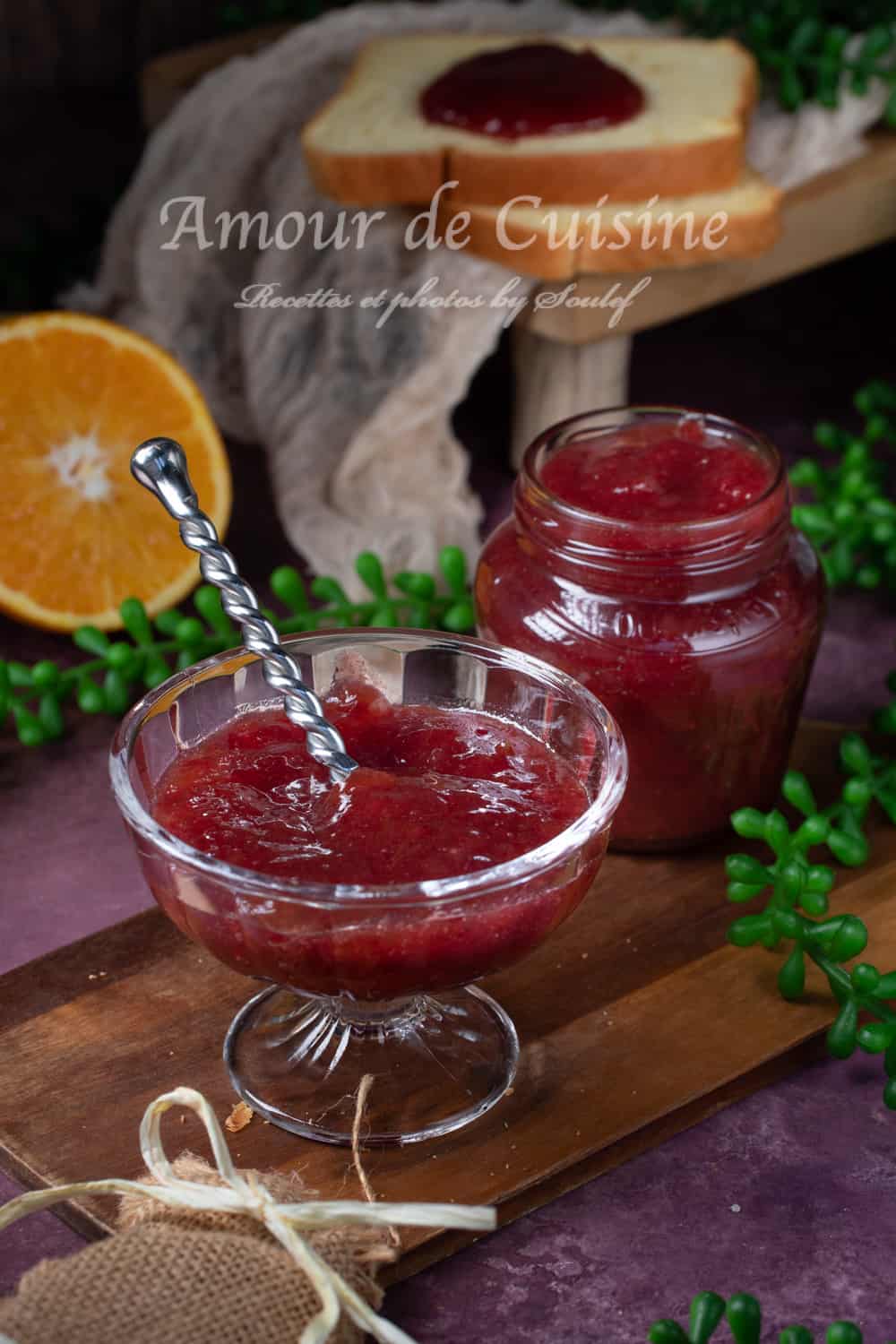 Confiture de rhubarbe et gingembre