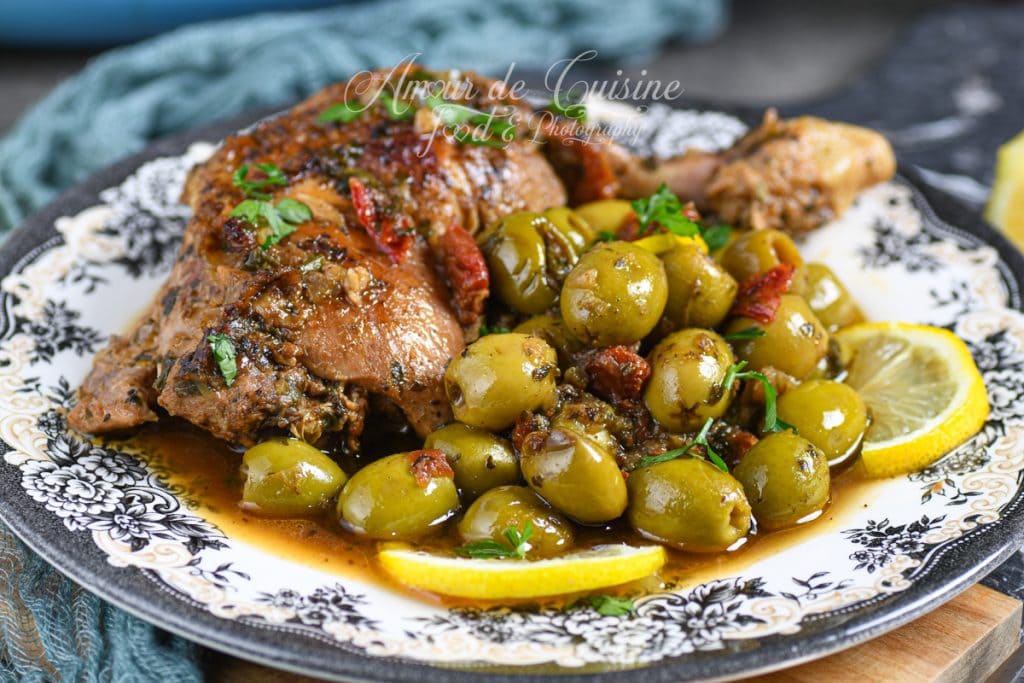 poulet aux olives