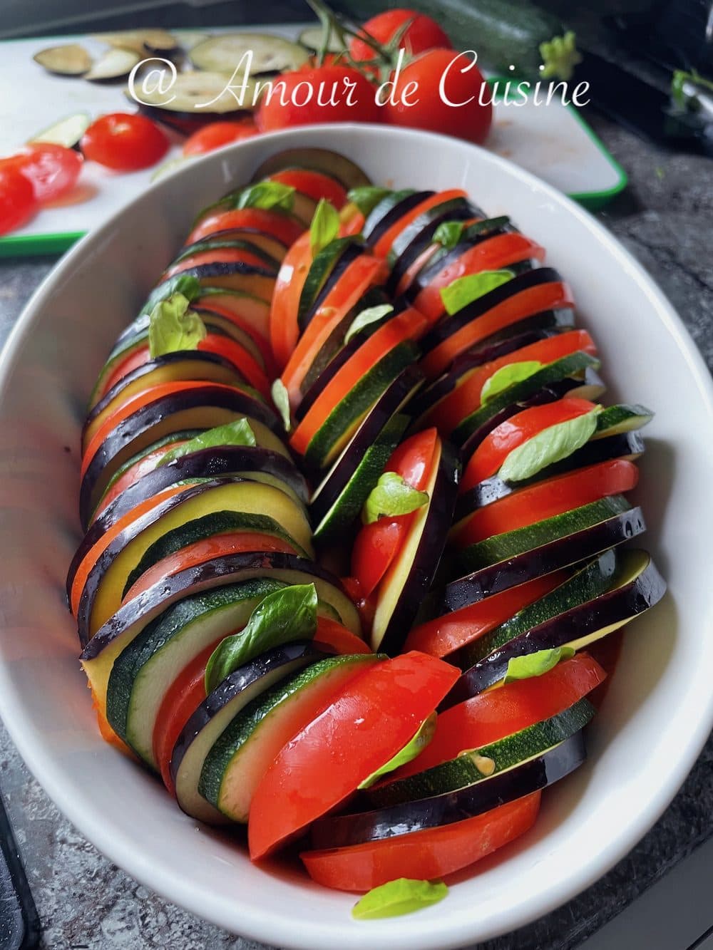 comment arranger les légumes dans le moule à gratin