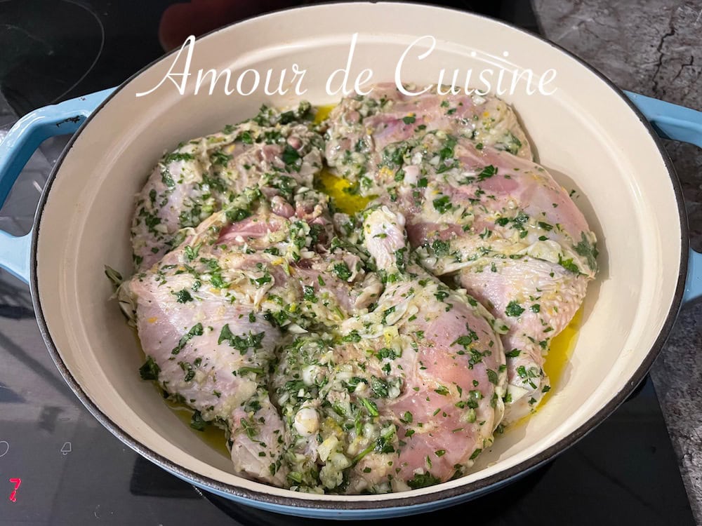 dorer les morceaux de poulet