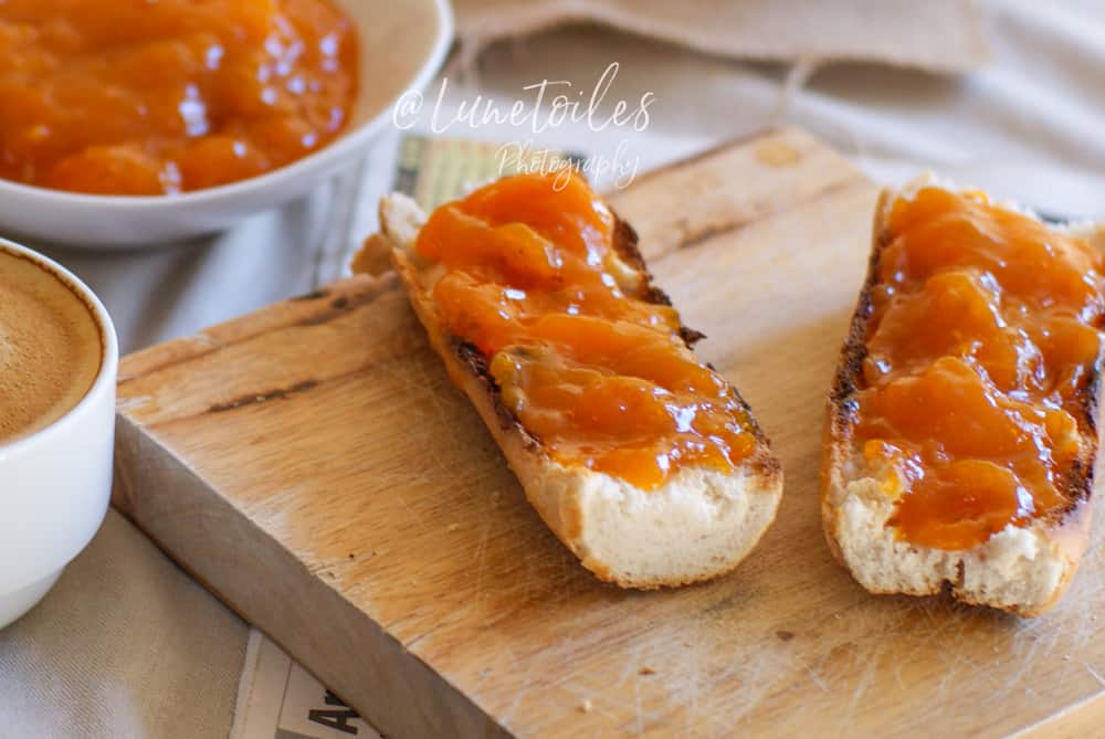 confiture d'abricots onctueuse