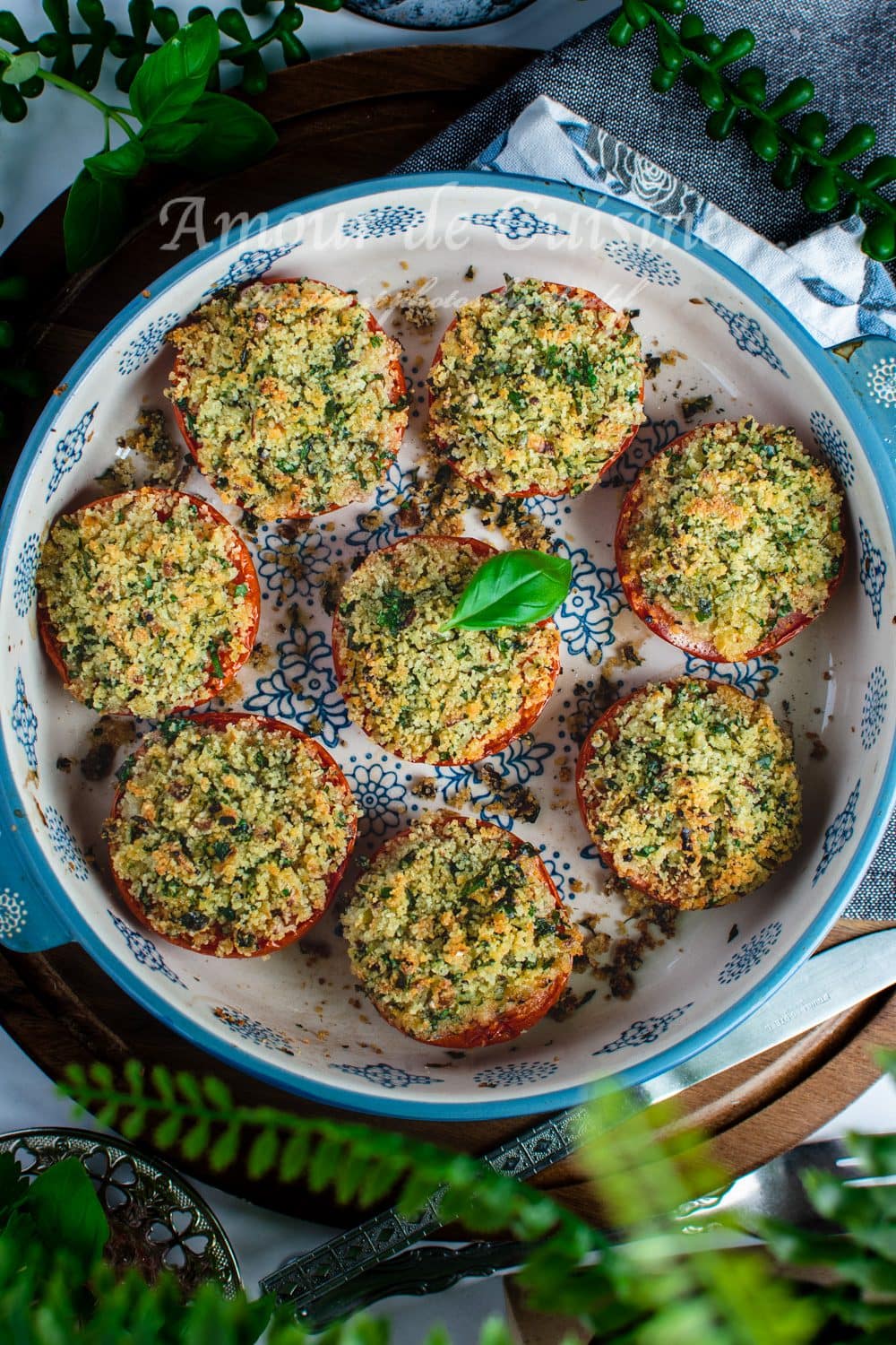 Tomates à la provençale au four