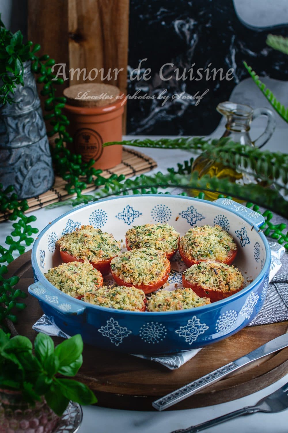 Tomates à la provençale au four