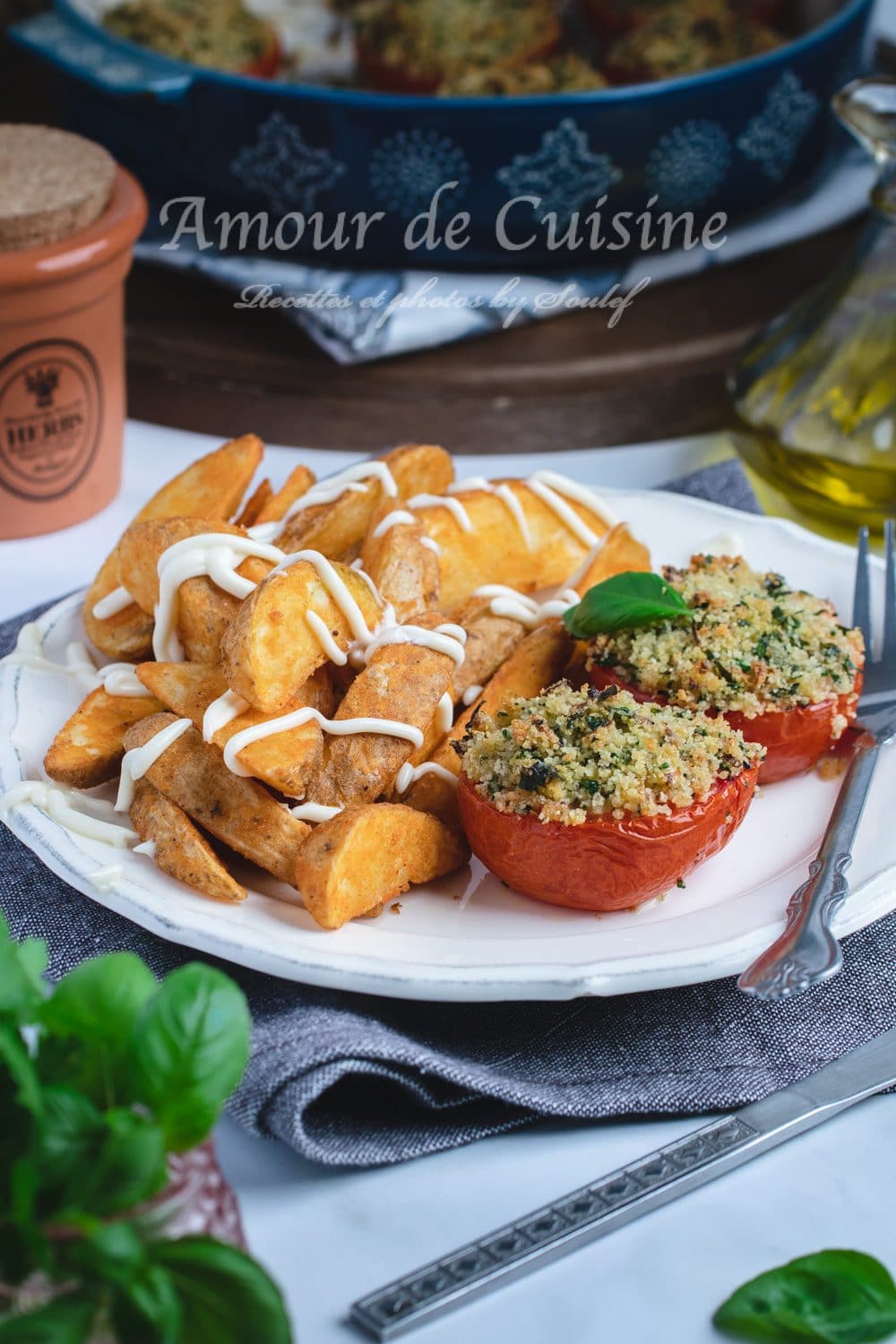 Tomates à la provençale au four