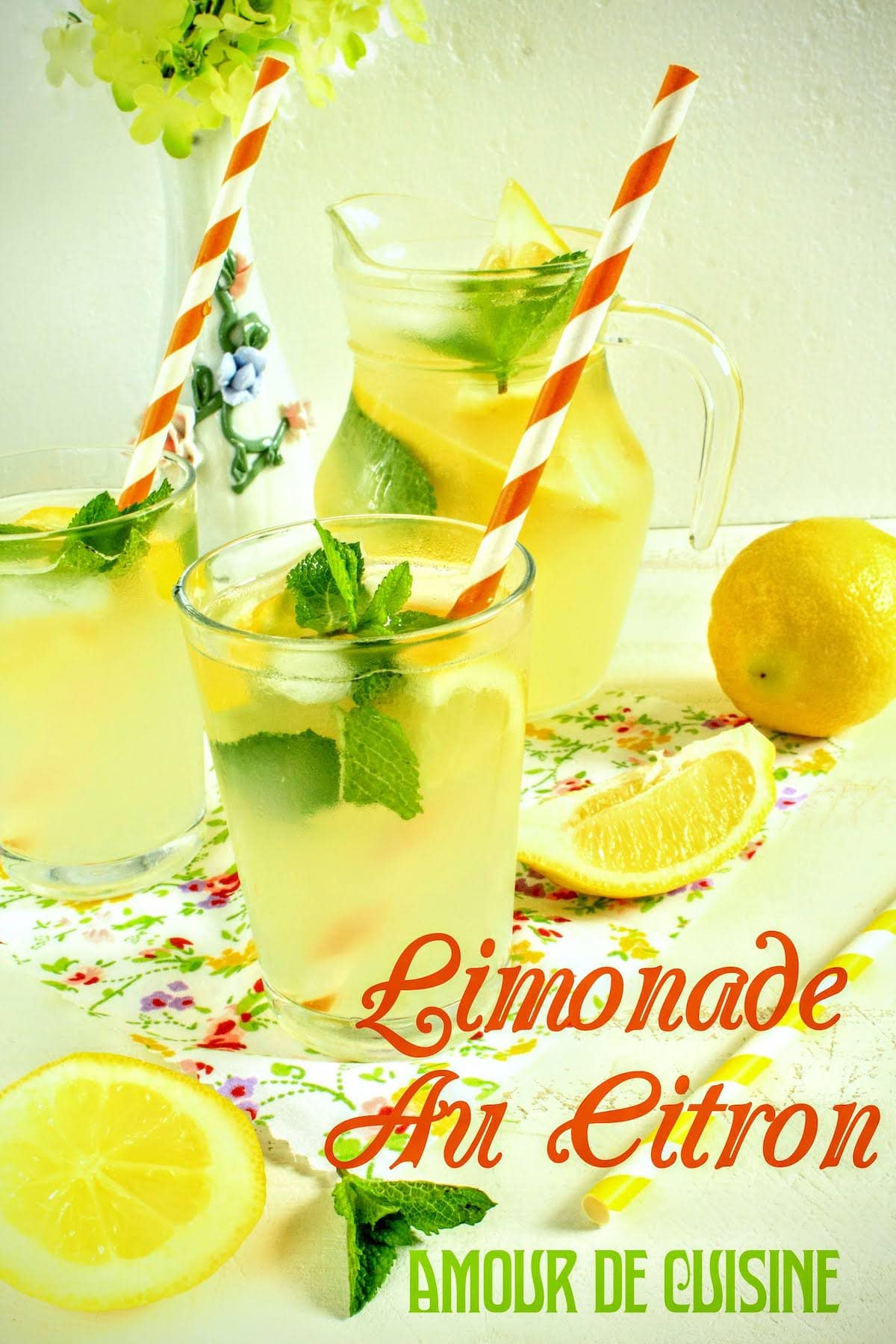 citronnade ou limonade au citron faite maison