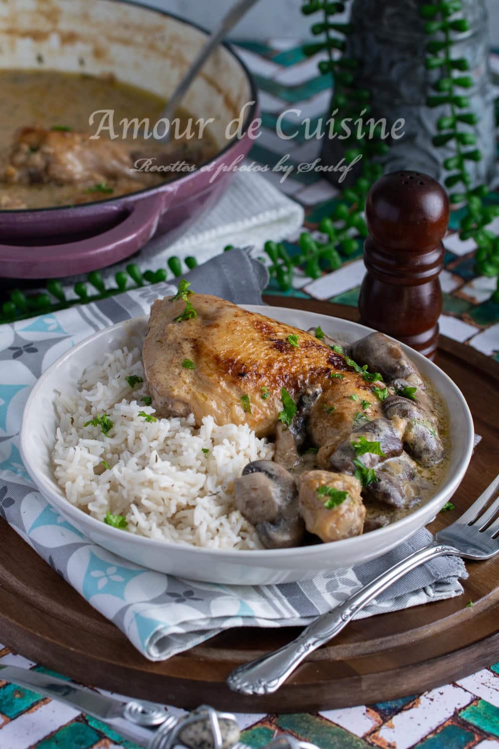 Recette de fricassée de poulet facile