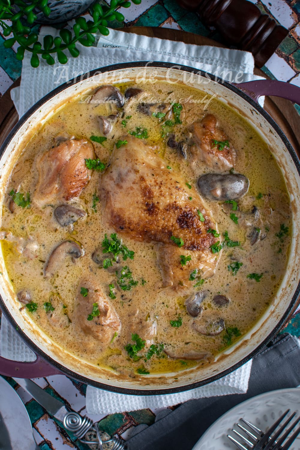 Recette de fricassée de poulet facile